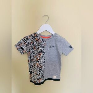River Island Toddler Boys Grey Graphic Print Short Sleeve T-Shirt